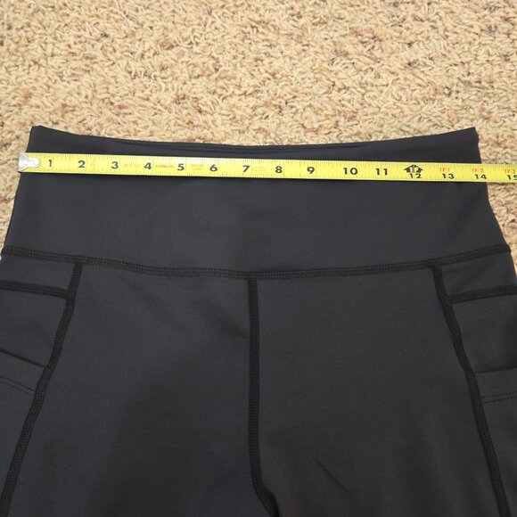 Zyia Active Black Pocket Brilliant Hi-Rise Capri Run Exercise Crossfit size 8-10 - Picture 5 of 7